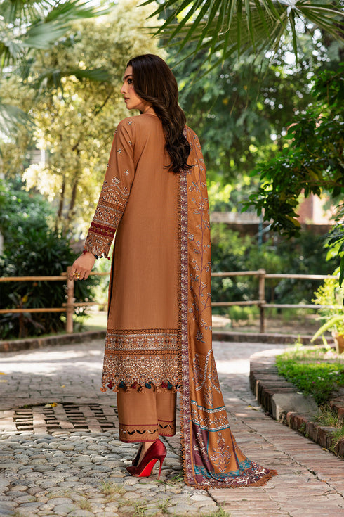Farasha Embroidered Khaddar 3 Piece Suit Ziva