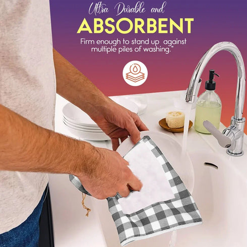 Tea Towels Egyptian Cotton, Super Absorbent Kitchen Towels, 40 x 70CM