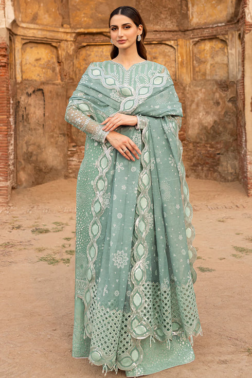 Farasha Chiffon 3 Piece Suit Ocean Light