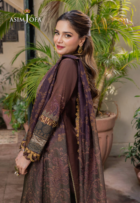 Asim Jofa Embroidered Winter Cotton 3 Piece Suit AJRW-21
