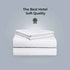 800 Thread 100% Egyptian Cotton Duvet Cover Set - White
