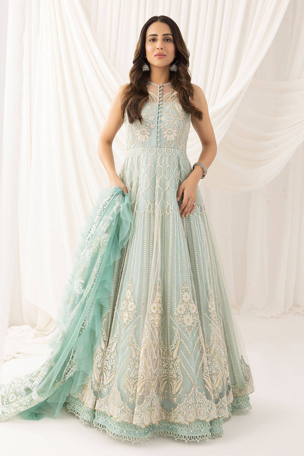 Asifa and Nabeel Embroidered Net 3 Piece suit Chandni ANB-05