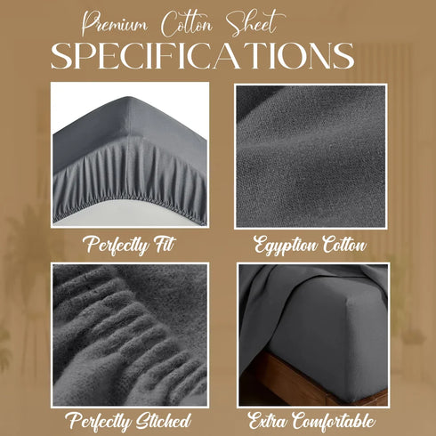 Extra Deep Fitted Sheets 40cm | Brushed Microfiber