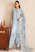 Farasha Embroidered Chiffon Suit Frosted Mist