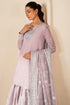 Farasha Embroidered Chiffon Suit Mauve Blush
