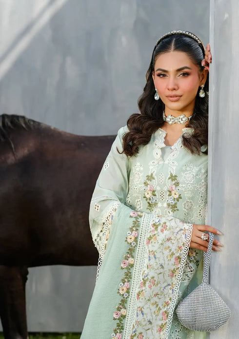Elaf Embroiderd Lawn Suit ELH-4B FROSTEL