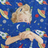100% Cotton Kids Children's Bedding Set Reversible Duvet Cover with Pillowcase - Space Blue