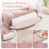 Pnrskter Large Pink Makeup & Toiletry Bag for Women – 4 Compartments with Wet and Dry Storage