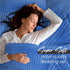 Bedding Set Brushed Microfiber Satin Stripes Easy Care Duvet Cover with Pillowcases - Mid Blue