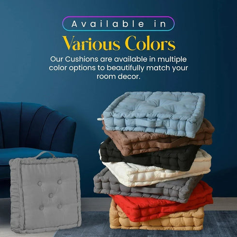 10cm Thick Booster Cushion for Armchairs, 43cmx43cm - Percale Duck