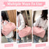 Pink GLGHMH Large Gym Bag with Shoe Compartment & Wet Pocket – Lightweight Sports Travel Holdall with 2 Shoe Bags
