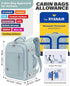 VANKEV Ryanair Cabin Bag Underseat Travel Backpack Hand Luggage
