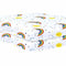 Cot Bed Sheets Super Soft Breathable Polycotton Fitted Sheet - Rainbow