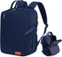 Blue Ryanair Cabin Bag 40x30x20 cm, Underseat Travel Backpack with Laptop Compartment, Wet Pocket and Bottle Holders