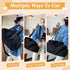 Black GLGHMH Large Gym Bag with Shoe Compartment & Wet Pocket – Lightweight Sports Travel Holdall with 2 Shoe Bags