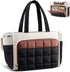 LOVEVOOK Women’s Black Beige Brown 15.6-Inch Shoulder Bag – Lightweight Quilted Puffer Work and Travel Shoulder Bag