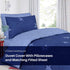100% Cotton Kids Children's Bedding Set Reversible Duvet Cover with Pillowcase-Star Blue