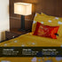 100% Pure Cotton Printed Duvet Cover Set - Blossom Mustard