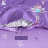 100% Cotton Kids Children's Bedding Set Reversible Duvet Cover with Pillowcase-Unicorn Purple