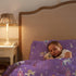 100% Cotton Kids Children's Bedding Set Reversible Duvet Cover with Pillowcase-Unicorn Purple
