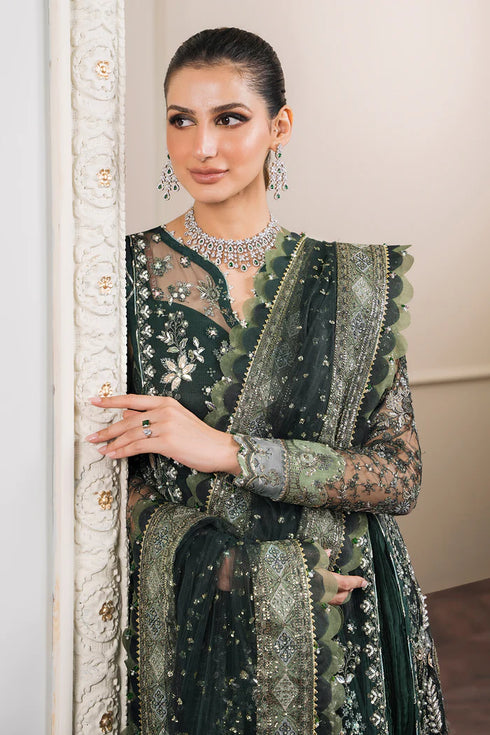 Baroque Embroidered Net 3 Piece Suit CH12-05