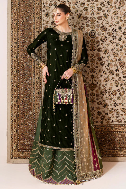 jazmin Embroidered Velvet Suit CVF D-09