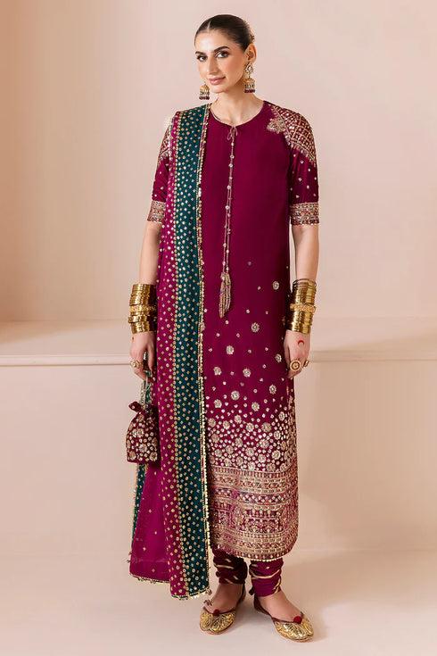 jazmin Embroidered Velvet Suit CVF D-02