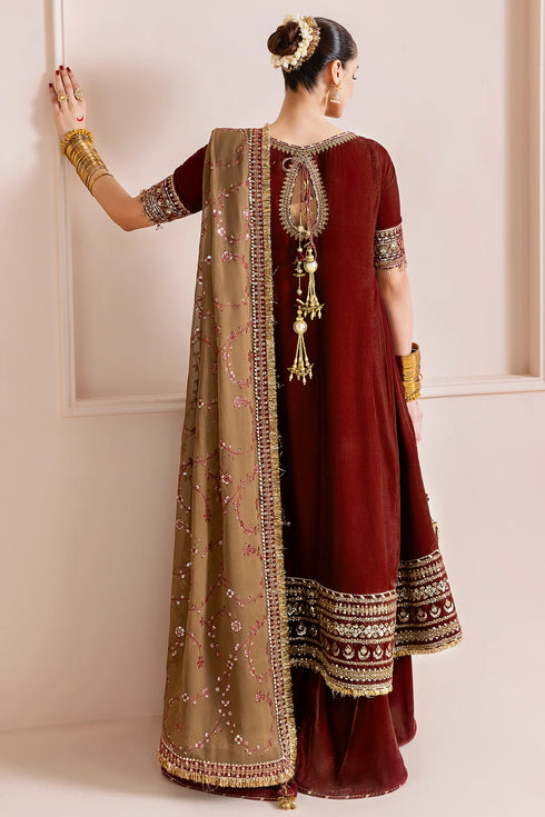 jazmin Embroidered Velvet Suit CVF D-13