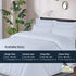 800 Thread 100% Egyptian Cotton Duvet Cover Set - White