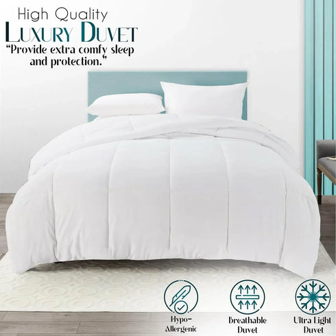 Premium Quilt Duvet 10.5, 13.5 & 15 Tog – Single Double King & Super King