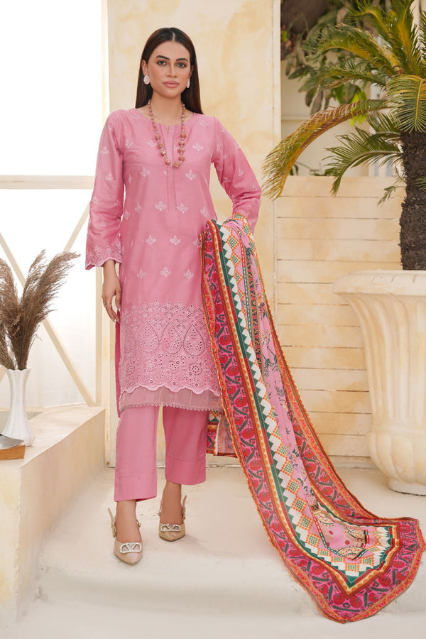 Bin Saeed Embroidered Chickenkari Lawn Suit BS-102