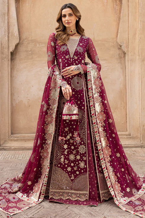 Farasha Chiffon 3 Piece Suit Scarlet Charm