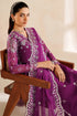 Farasha Embroidered Chiffon Suit Magenta Rose