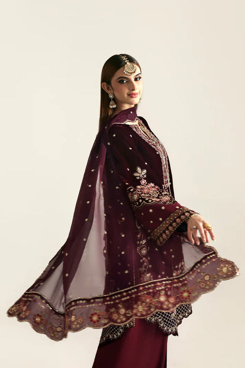 Emaan Adeel Embroidered Velvet Suit KANWAL