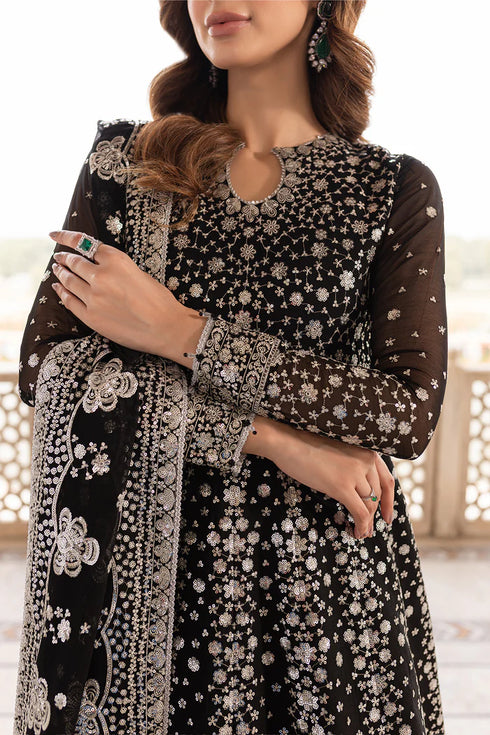 Farasha Chiffon 3 Piece Suit Midnight Orchid