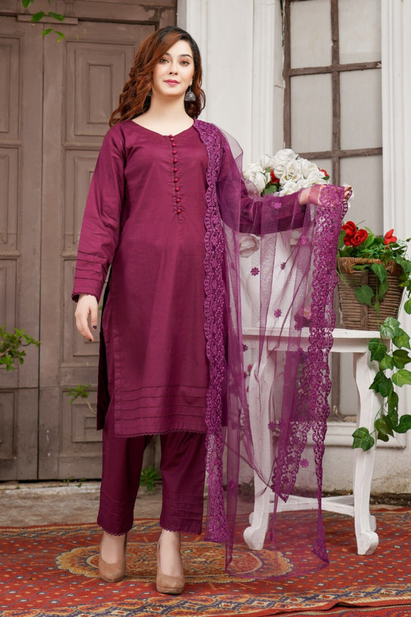 Bin Saeed Lawn 3 Piece BS-61