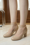 Nude Patent Ankle Strap Heel 1829