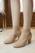 Nude Patent Ankle Strap Heel 1829