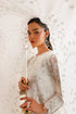 Farasha Embroidered Chiffon Suit Alpine White