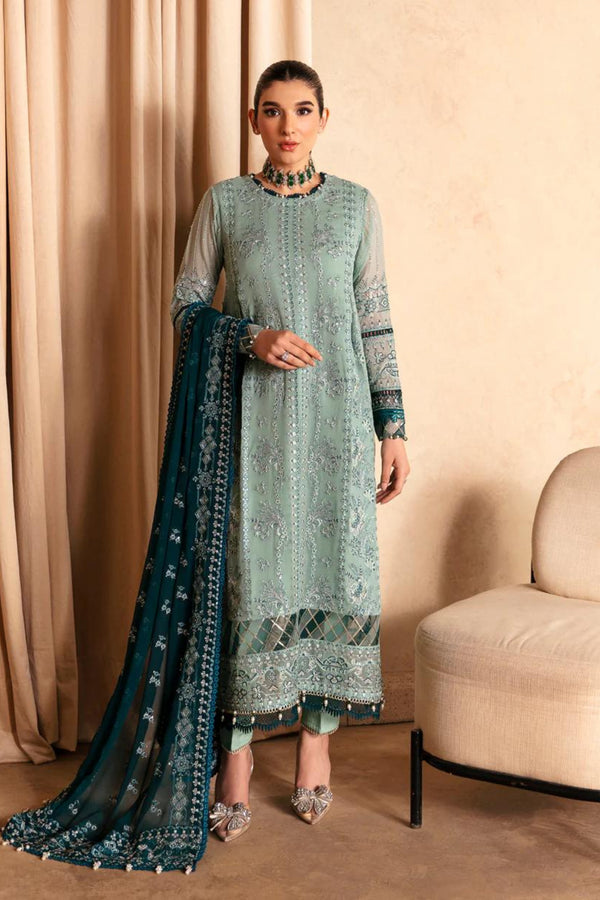 Xenia Embroidered Chiffon 3-Piece Suit KHIRA