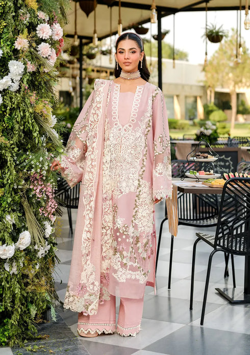 Elaf Embroiderd Lawn Suit ELH-3B OH MY ROSE