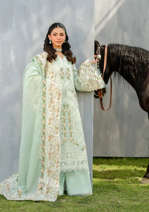 Elaf Embroiderd Lawn Suit ELH-4B FROSTEL