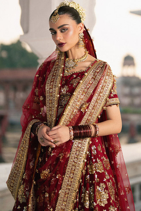 Mohsin Naveed Ranjha Embroidered Net Suit Bia Jaan