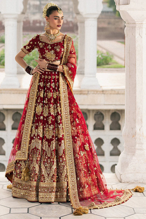 Mohsin Naveed Ranjha Embroidered Net Suit Bia Jaan