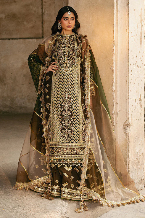 Mohsin Naveed Ranjha Embroidered Organza Suit Tabeer