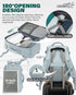 VANKEV Ryanair Cabin Bag Underseat Travel Backpack Hand Luggage