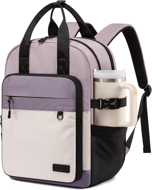 LOVEVOOK Women’s 22L Laptop Backpack – 15.6-Inch School, College and Work Bag