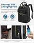 LOVEVOOK Women’s Black 15.6-Inch Laptop Backpack – USB Port and Anti-Theft Pocket