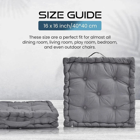 10cm Thick Booster Cushion for Armchairs, 43cmx43cm - Percale Duck