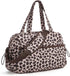 BAGSMART 24L Women’s Leopard Print Gym & Travel Bag with Wet Pocket – Weekend Overnight Cabin Holdall with Trolley Sleeve